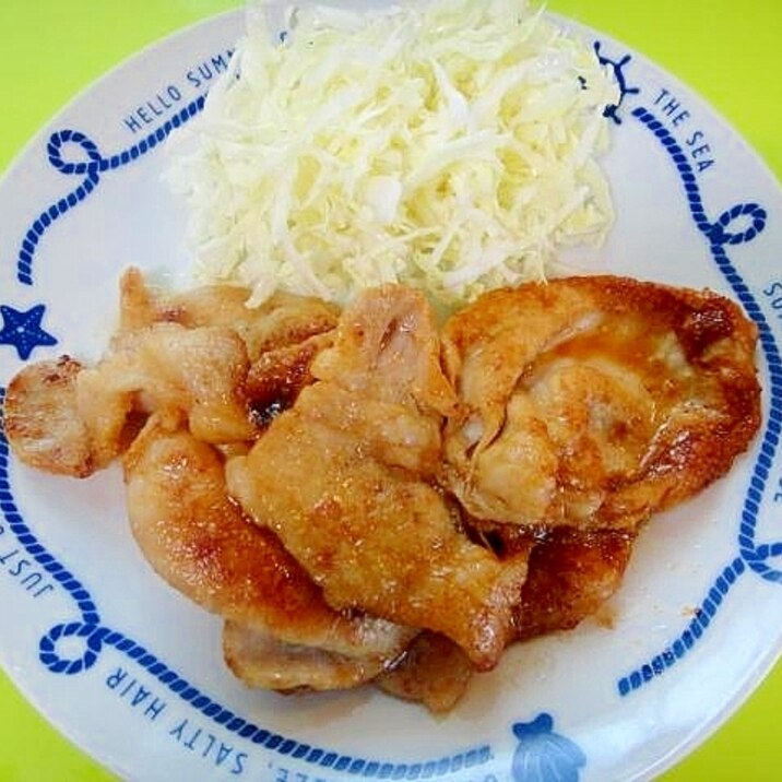 生姜焼き用で☆豚のにんにく味噌漬け焼き